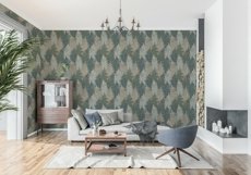 Wall mockup - Wallpaper mockup - Living room scene Product Image 5