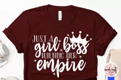 Just a girl building her empire - Women Empowerment EPS SVG Product Image 4
