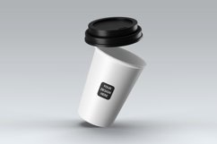 Glass with a straw, mock-up. Product Image 1