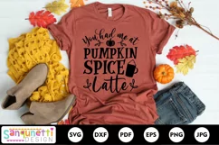 You had me at Pumpkin Spice Latte SVG, fall and autumn svg Product Image 1