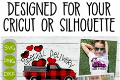 Special Delivery Farm Truck - Layered Valentines Cricut SVG Product Image 2
