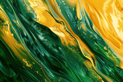 Green and Gold Marbling Background Wallpaper Product Image 1