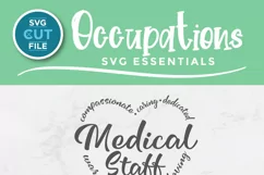 Medical Staff SVG, a Healthcare worker svg for crafters Product Image 4