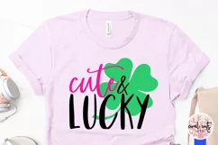 Cute & lucky - St. Patrick's Day SVG EPS DXF PNG Product Image 3