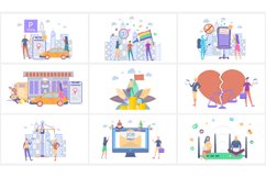 Business and start up concepts flat people illustrations Product Image 11