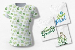 Save the Planet lettering logo, reuse recycled icons signs Product Image 11