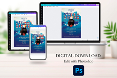 American Patriotic Church Postcard Template for Photoshop Product Image 10