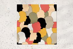 Profile heads seamless pattern Product Image 2