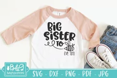 Big Sister To Be SVG - 2021 New Big Sister Announcement Product Image 1