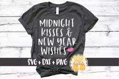 Midnight Kisses and New Year Wishes - New Year's SVG Files Product Image 1