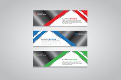 Vector abstract design web banner template Product Image 1