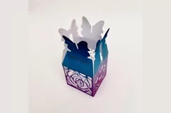 Butterfly top box template - gift box, treat box, favor box Product Image 3