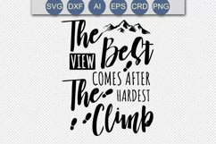 The Best View SVG, Hiking quote Product Image 1