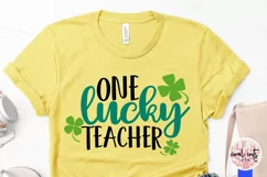 One lucky teacher - St. Patrick's Day SVG EPS DXF PNG Product Image 2
