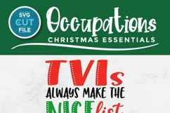 Christmas Teacher of the Visually Impaired svg - TVI svg Product Image 2