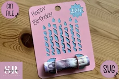 Birthday Money card | Paper cutting | Money card SVG Product Image 6