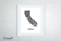 California map with hearts Product Image 2