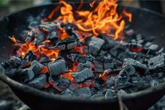 Odoriferous Ashes after barbecue. Generate ai Product Image 1