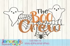 Halloween SVG - The Boo Crew Ghost Trick or treat cut file Product Image 2