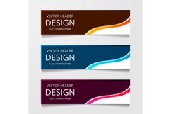 abstract geometric design banner web template. Vector Illust Product Image 1