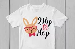 2 Hip To Hop - Easter SVG EPS DXF PNG Cutting Files Product Image 2
