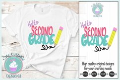 Back to School Second Grade svg, 2nd Grade Cut File Sub Product Image 1