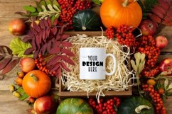 Mock-up of a gift coffee mug for thanksgiving Product Image 2