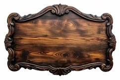 Vintage Wooden Nameplate Signboard Product Image 1