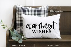 Warmest Wishes | rustic farmhouse sign | winter decor Product Image 7
