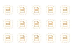 Set Of File Format Icons Product Image 1