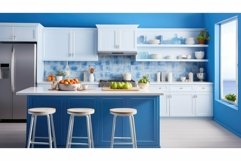 interior room blue background Product Image 1