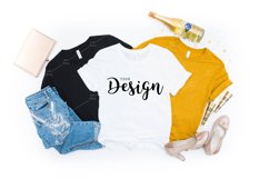 Bella Canvas Mockup New Year's 3001 White T-shirt Product Image 1