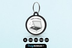 Vinyl is Back Keychain Product Image 1