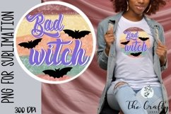 Witch Halloween Sublimation Tshirt | Bad Witch Png Product Image 1