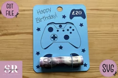 Gamer Birthday Money card | Paper cutting | Money card SVG Product Image 4