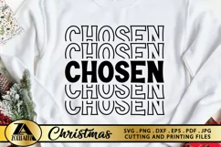 Christian SVG PNG EPS DXF Chosen SVG Blessed SVG Cut Files Product Image 1