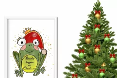 Christmas Frog Illustrations PNG Product Image 3