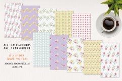 Smooth Florals Seamless Patterns Digital Paper Watercolor Product Image 3