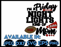 Football svg SVG DXF JPEG Silhouette Cameo Cricut cheer mom Product Image 3