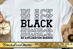 Black Lives Matter SVG PNG EPS DXF for Cutting and Printing Product Image 1