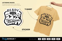 Ready for New Adventures Badge Lettering Product Image 1