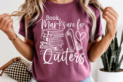 Bookmarks Are For Quitters PNG Funny Book Lover Reading Product Image 7