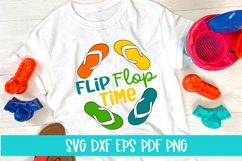 On Flip Flop Time / Funny Summer SVG / Summer svg Product Image 1
