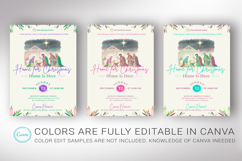 Retro Christmas Sunday Church Postcard Template, Canva EDDM Product Image 5