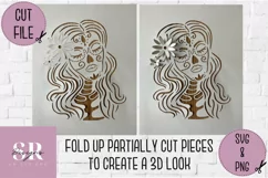 3D Day of the dead svg |paper cutting | Sugar skull Product Image 5