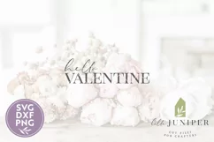 Hello Valentine SVG, Valentine's Day Wood Sign SVG Product Image 2