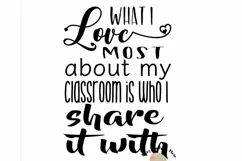 teacher svg, classroom cut file, back to school svg dxf png Product Image 2