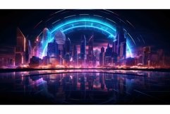 technology futuristic round background Product Image 1