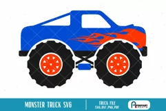 Monster Truck Svg | Truck Svg | Big Truck Svg Product Image 1