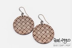 Southwestern BOHO Rounds Laser Engraved Earring Download Product Image 2